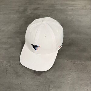 Birddogs Hat Mens Performance Baseball Cap White Navy Red Embroidered NEW